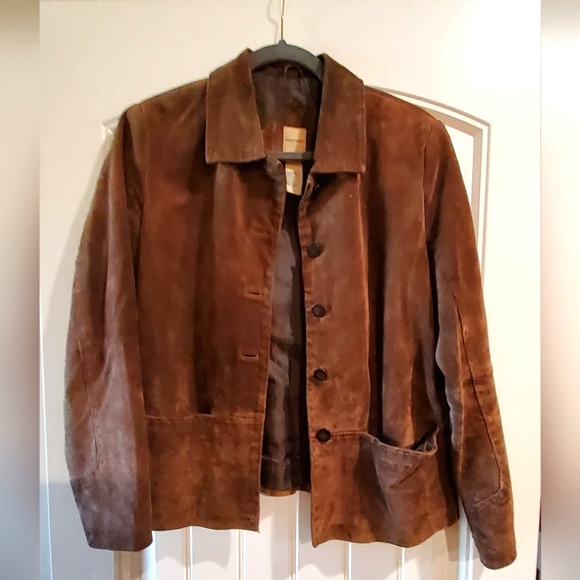 Leather long skirt with jacket - Picture 4 of 8